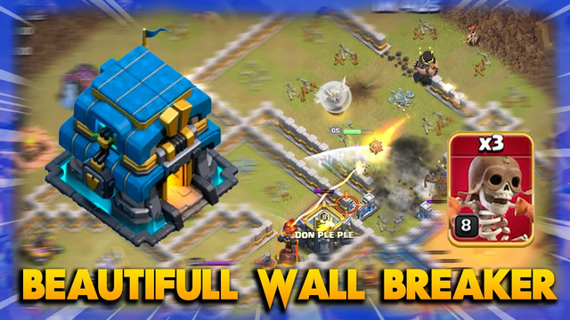 WOW TH12 QUEEN CHARGE HYBIRD WITH BEAUTIFULL WB ON WAR CLASSIC | Clash Of Clans