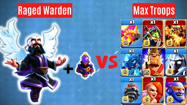 How strong is Raged Warden?/ clash of clans