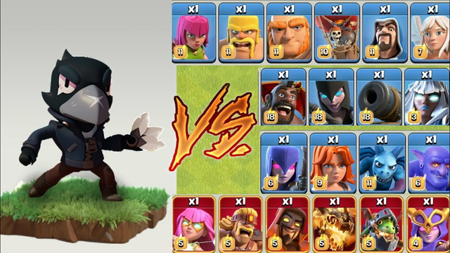 Crow King Vs All Troops | Clash of Clans #clashofclans #viral