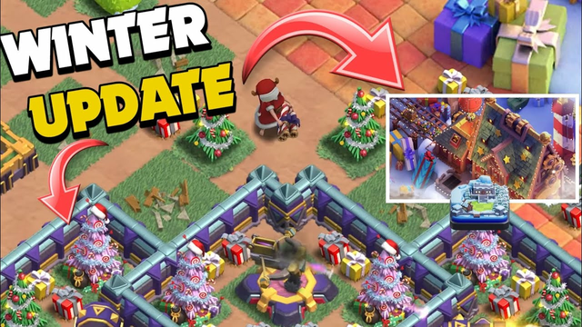 Winter Update 2022 ( Clash Of Clans ) | New Christmas Tree | New Scenery | New Spell | Coc | UPDATE