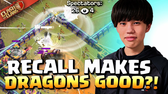 Queen Walkers get CREATIVE with NEW RECALL DRAGON ATTACK! Clash of Clans