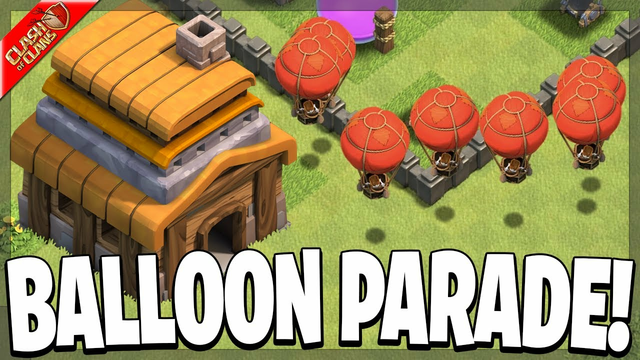 Town Hall 4 means its time for Balloon Parades! - Clash of Clans
