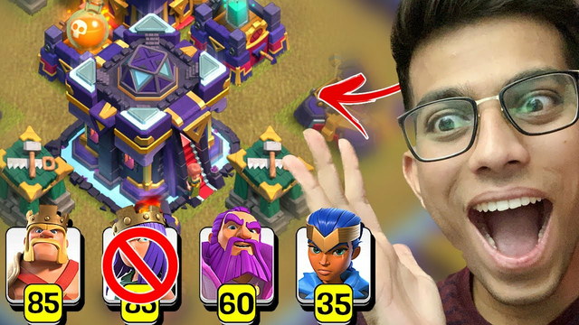 without QUEEN gone INSANE on PRO TH15 (Clash of Clans)