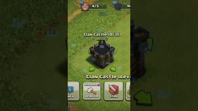clan castle level 1 to max #coc #clancastle