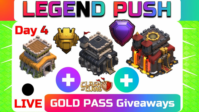Clash of Clans LightSpeed TH10, TH9 & TH8 Legend Pushing - COC Live - Day 4