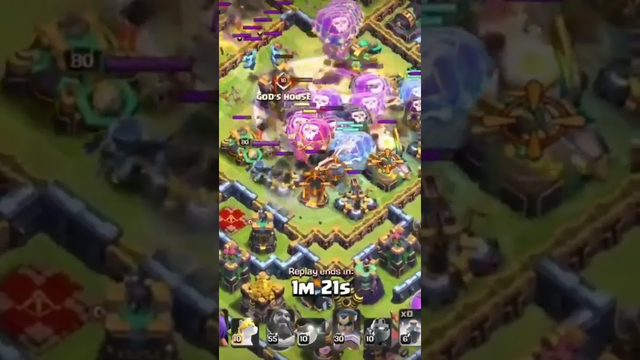 4 Clone Spell Attack Town Hall 14 CLASH OF CLANS