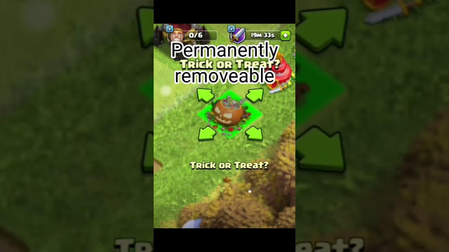 New update permanently removable/Shovel of obsticals/Clash of clans