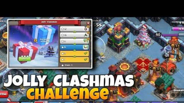 Jolly Clashmas Challenge 1 (clash of clans) || Coc new update #clashmas #clashmaschallenge #coc #1