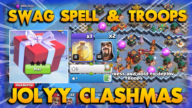 EASY 3 STARS JOLLY SAMASH !! SWAG SPELL & TROOPS | Clash Of Clans