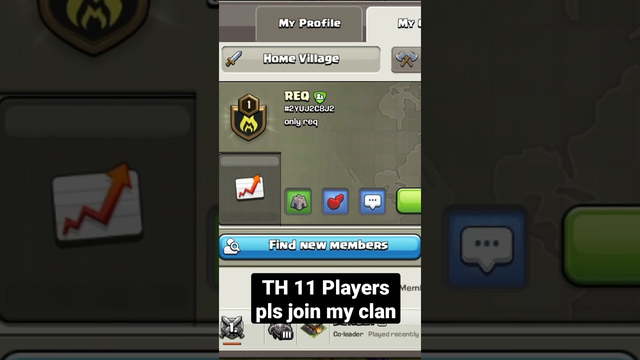 clash of clans new clan pls join and grow this clan only req and leave