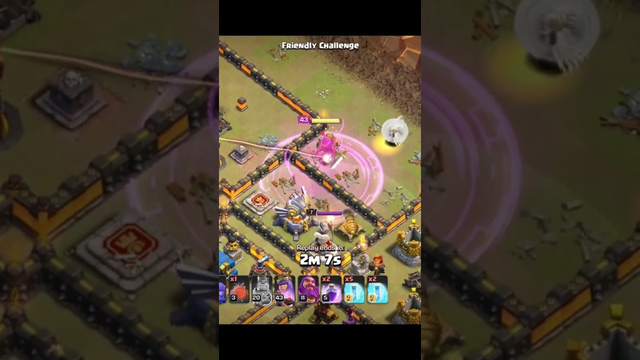 Town Hall 12 Best Queen Walk In Clash of clans #shorts