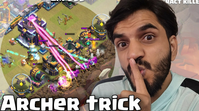 This archer trick wiped out the base (clash of clans)