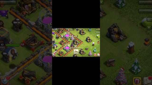 What inside of new Christmas tree? ( Clash of Clans) #shorts
