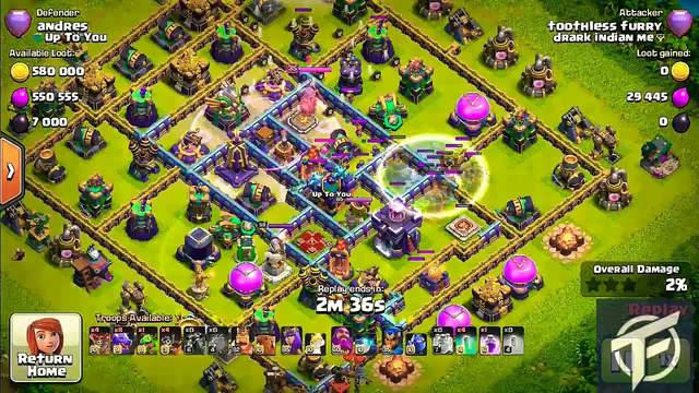 clash of clans! Coc! My first attack With super archer's Super Wiz clone with Hydra Army
