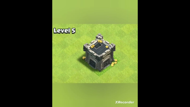 CLAN CASTLE LEVEL 1 TO MAX | CLASH OF CLANS | #shorts