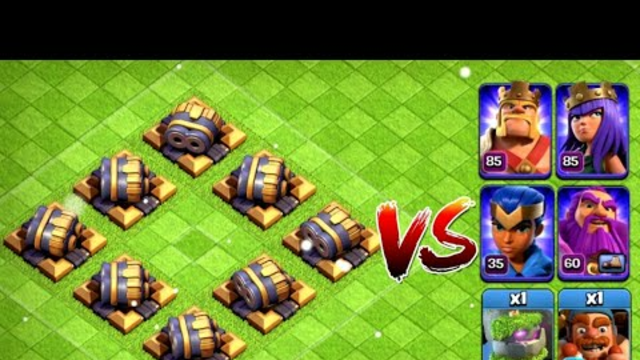 All heroes vs Double cannon-(Clash of clans) #COC
