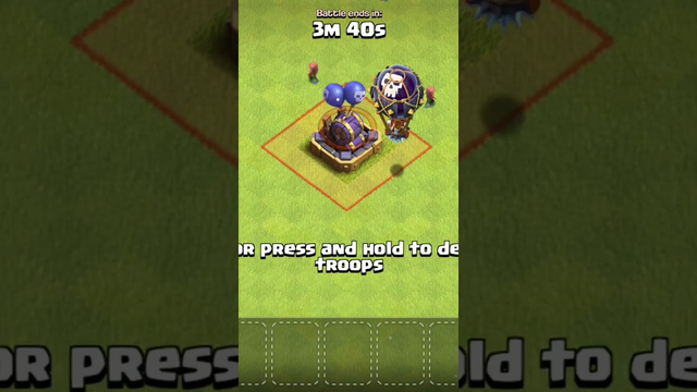 Unbeatable Max Air Bomb vs All Level Balloon's in Clash of Clans | #shorts #clashofclans #trending