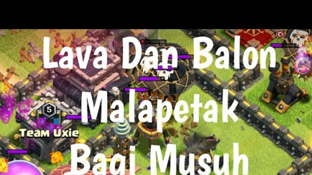 Clash Of Clans - Serangan Th 9 Sempurna | Kombinasi Lava Dan Balon Sangan Sempurna | COC Indonesia