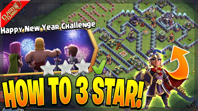 How to 3 Star the Happy New Year 2023 Challenge in Clash of Clans