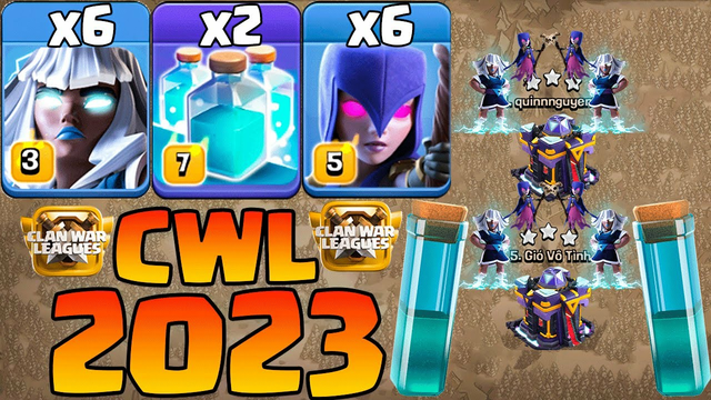 CWL 2023 Th15 Electro Titan Attack Witch - Best Th15 Attack Strategy 2023 Clash OF Clans