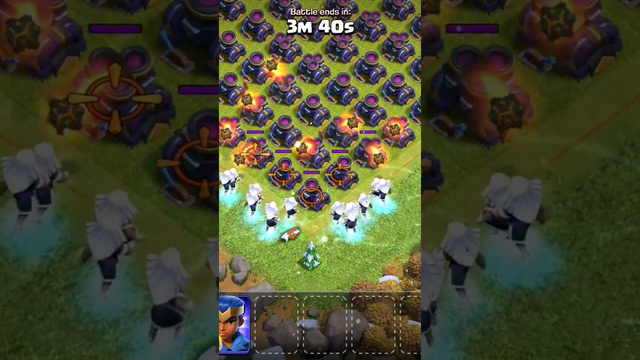 Mortars base vs Max Electro titan 200 fight in Clash Of Clans #clashofclans #shorts