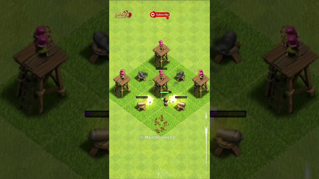 Max Valkyrie Vs Level 1 Defenses | Clash of Clans #shorts #cocshorts
