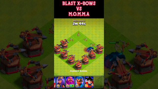 WATCH M.O.M.M.A VS DEADLY BLAST X-BOWS | CLASH OF CLANS #coc #cocshorts #shorts #clashofclans #viral