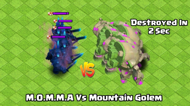 M.O.M.M.A Vs Mountain Golem | Coc Update | Clash Of Clans