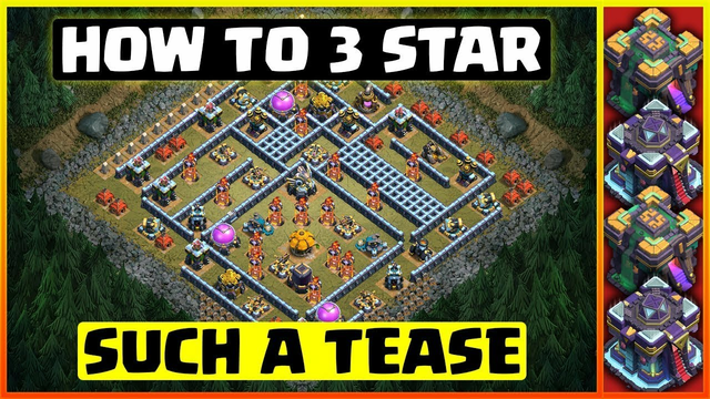 How to get 3 Stars with on Such a Tease (clash of clans) || Single Player || Goblin Map Such a Tease