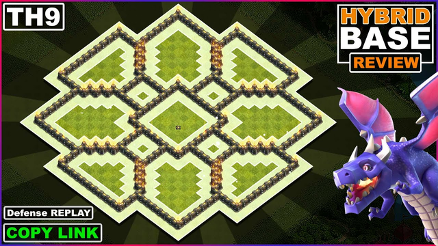 Strongest Town Hall 9 Base Layout Copy Link 2023 | COC Best Town Hall 9 Hybrid base | Clash of Clans