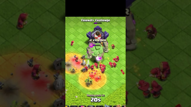 MOUNTAIN GOLEM VS Wizard ||Clash of clans #coc  #shorts