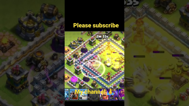 clash of clans super wizards | #shortsfeed