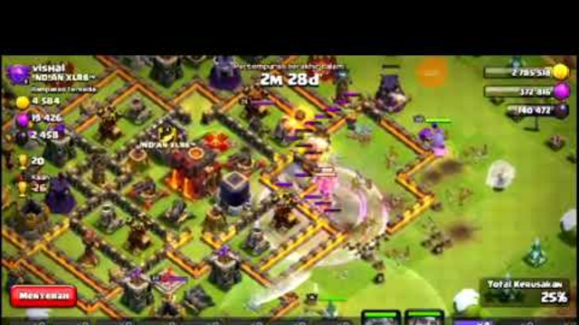 Full Power Attack VALKYRIE Base Vishal TH10 || CLASH OF CLANS