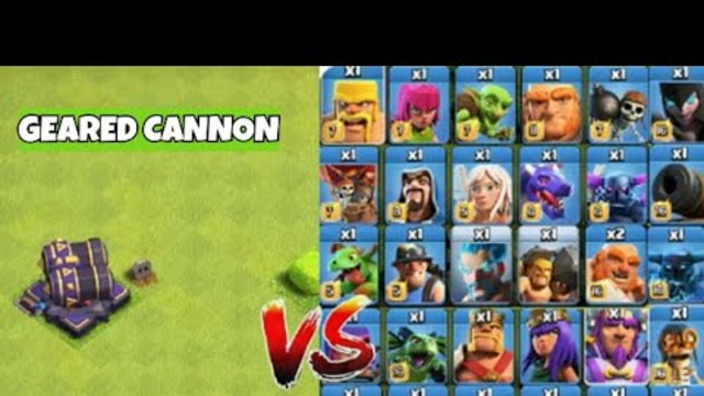 GEARED Cannon vs All  Troops|Clash of Clans|who will win?  @COCReality     #cocshorts #coc #Shorts