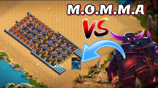 M.O.M.M.A vs 30 INFERNO,17 ARCHER TOWER AND MORE (Clash of Clans the Biggest Challenge Super Pekka)