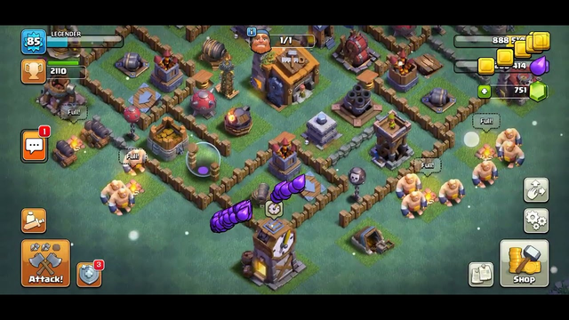 playing clash of clans in builder base