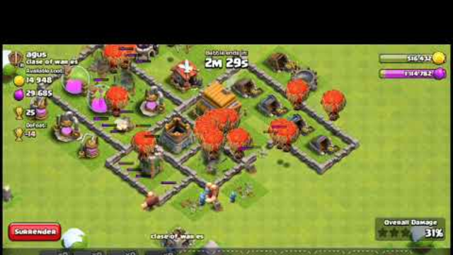 my tawn hall 6 I'd clash of clans attack