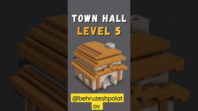 Clash of clans as a minecraft #shorts #minecraft #townhall #clashofclans