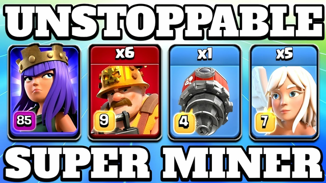 Queen Walk Super Miner Attack Strategy is Unstoppable!! Best Th15 Attack Strategy Clash of Clans