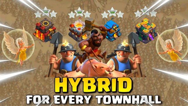 Unbelievable Strategy That Will Make You 3 Star Any Base in COC! | Hybrid Attack Strategy 2023