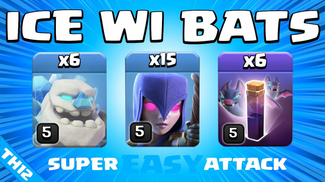 6 x Ice Golems + 15 Witches is POWERFUL!!! TH12 Attack Strategy | Clash of Clans