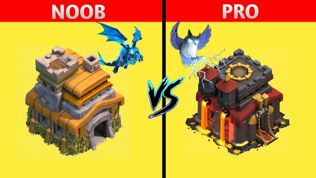 Noob VS Pro Gameplay (Clash Of Clans)