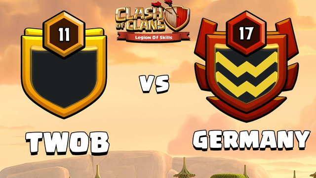 TWOB vs GERMANY live clan war clash of clans