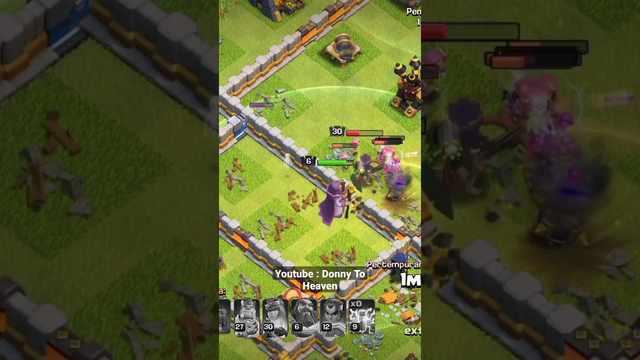 POV : Ur Base In Clash Of Clans Got Attacked With Random Troops But End With Cool.