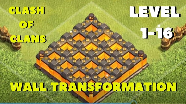 Satisfying Wall Transformation | Clash of Clans
