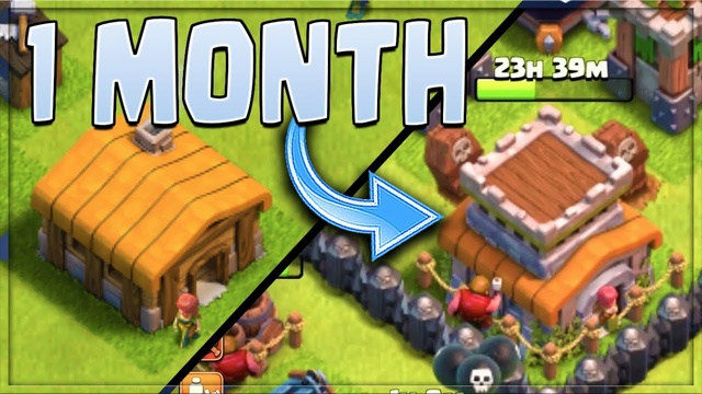 MY 1 MONTH PROGRESS in Clash of Clans!