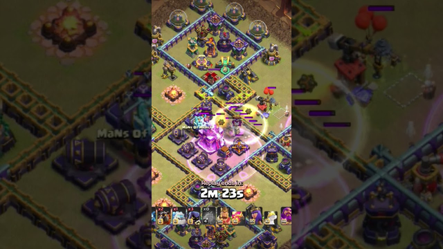 unbeatable Strategy destroy townhall || Clash of Clans || #shorts #coc #clashofclans