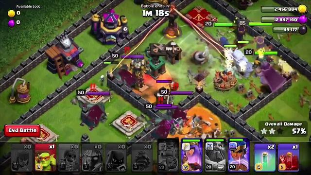 clash of clans beast king challenge 3 star
