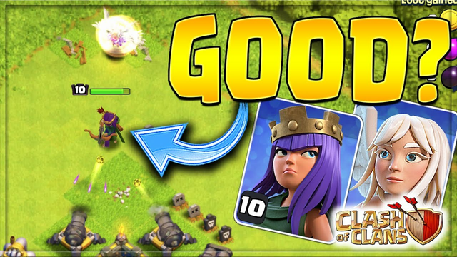 IS LEVEL 10 QUEEN WALK ANY GOOD in CLASH OF CLANS??
