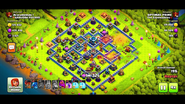 Th12 Vs Th13 clash of clans 3 star attack strategy//#video #sumit007 #papamogambock #viral #coc